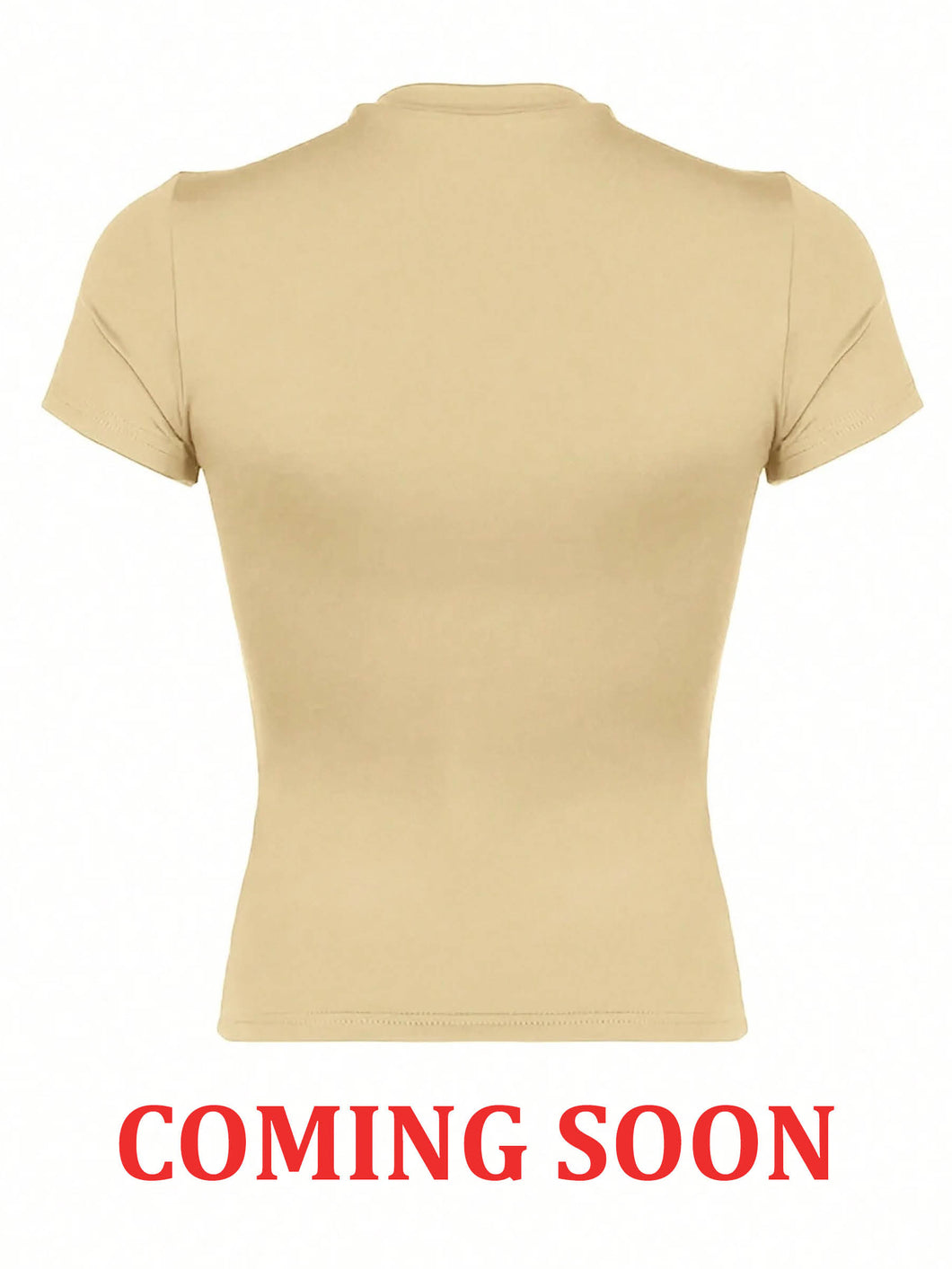 Round Neck Short Sleeve Slim Women's T-Shirt