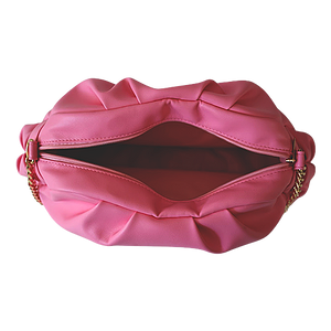 Pink Pouf Faux Leather Bag